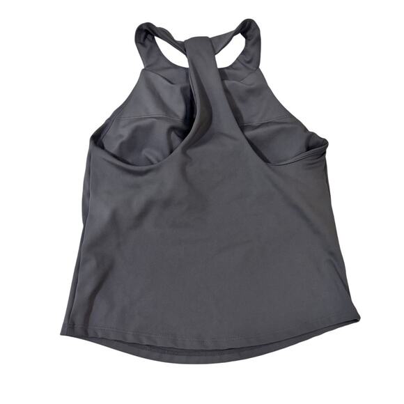 Losano Gray Racerback Athletic Tank Top Built-In Bra XS Workout Yoga Running - Picture 4 of 4